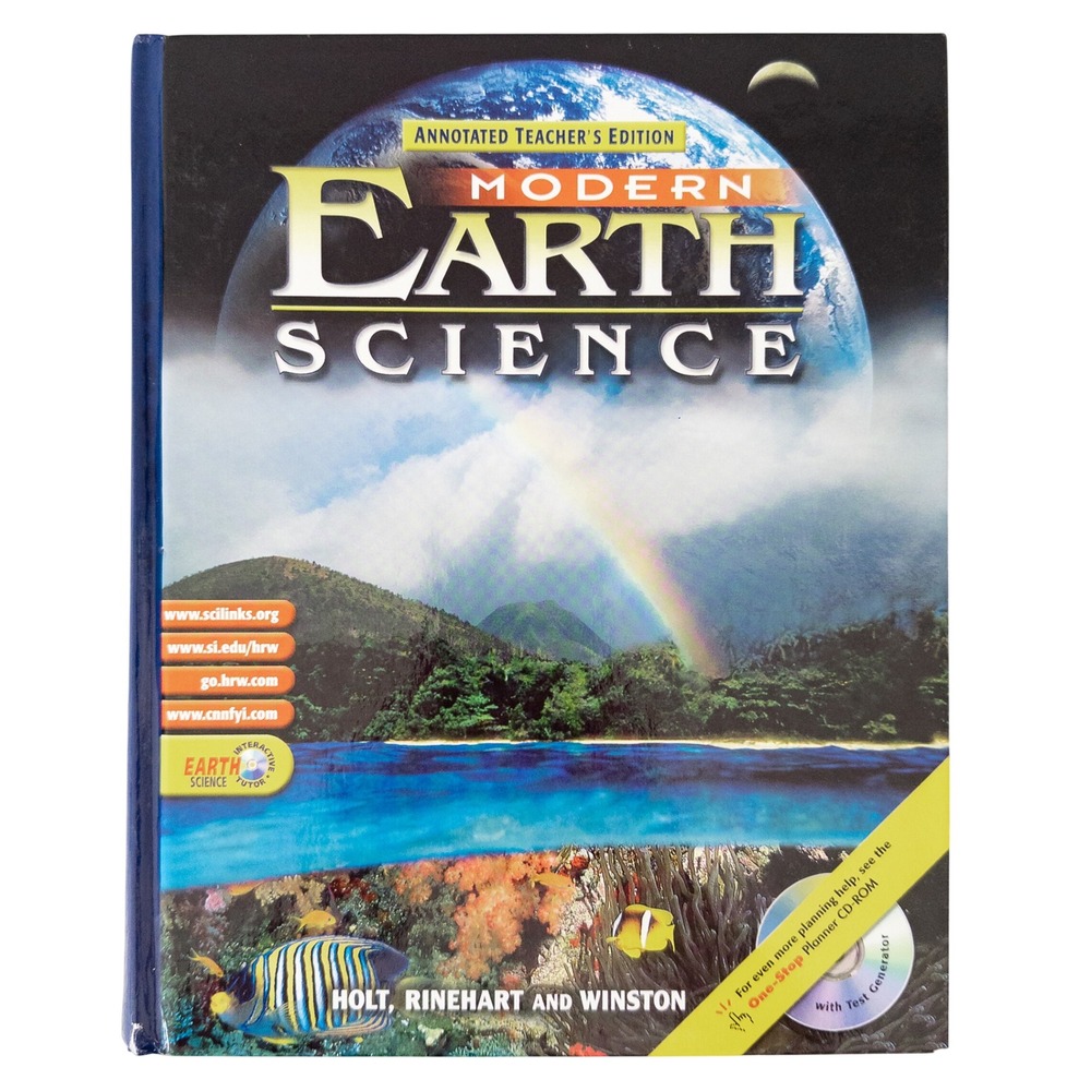 Holt Modern Earth Science‎ Textbook Blue Annotated Teacher Edition 0030565340
